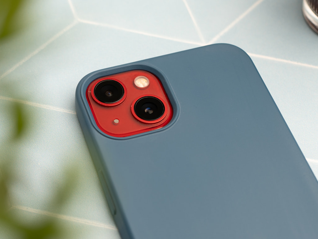 Silikonový kryt na iPhone 13 - Modrý - 4